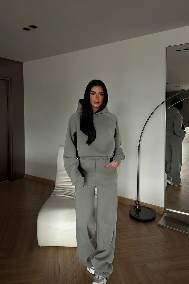 Gri Holly Eşofman Takımı ATE-4113 - 2