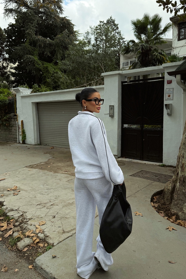 Gri Selita Eşofman Takımı ATE-3829 - 5