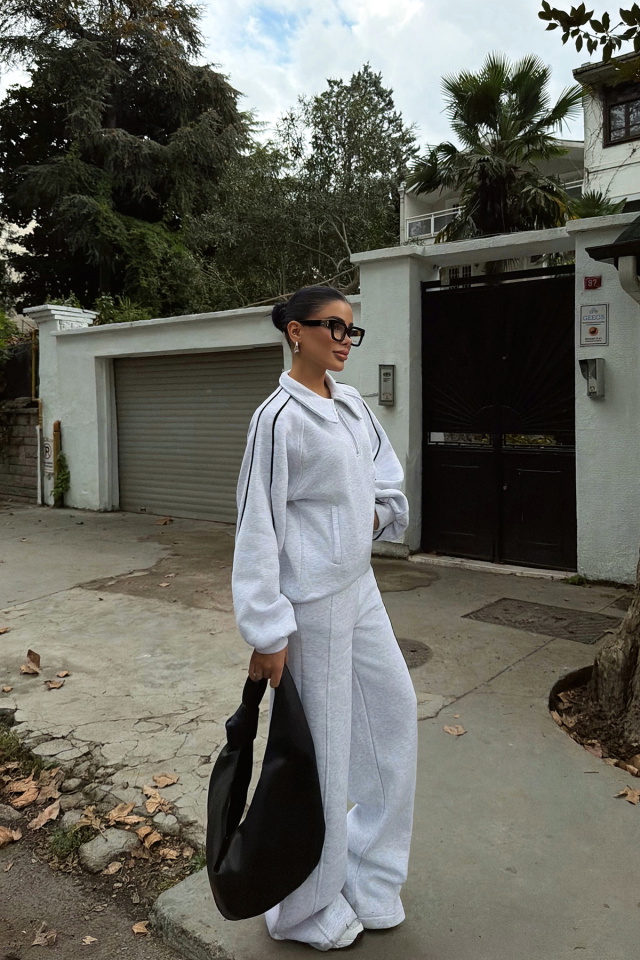 Gri Selita Eşofman Takımı ATE-3829 - 4