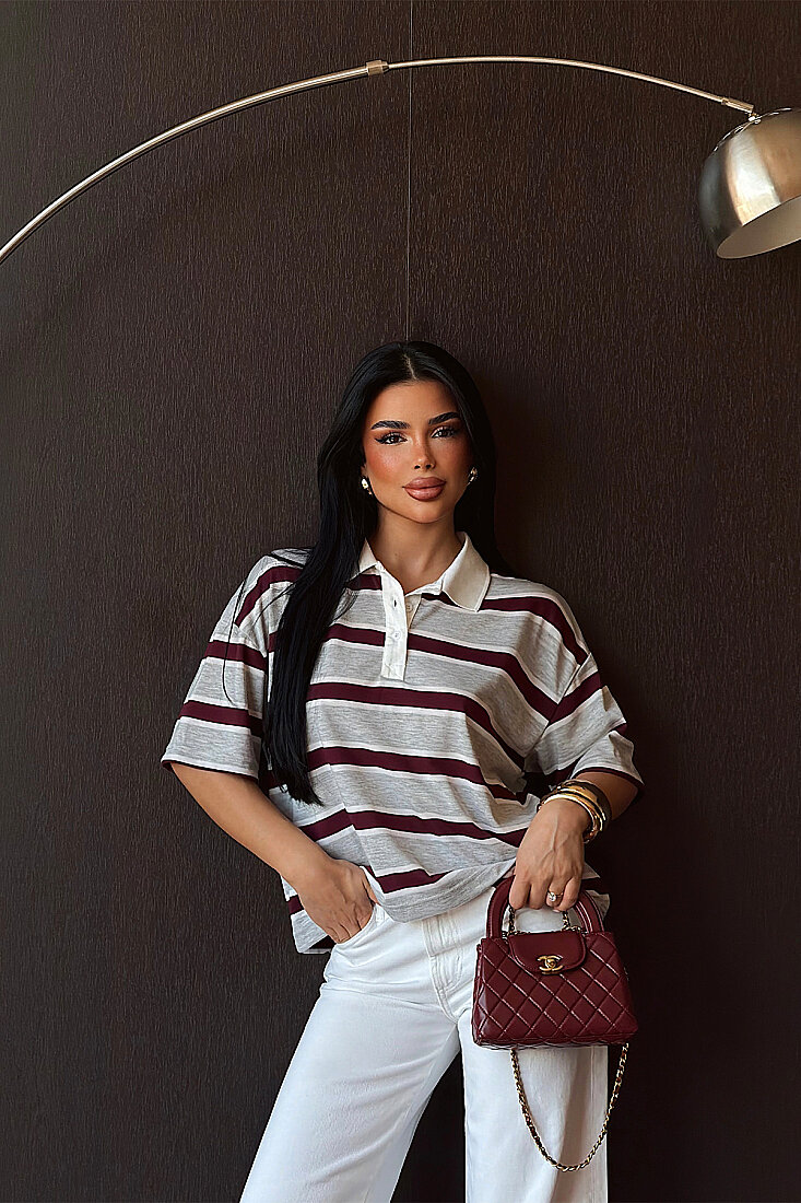 Gri Lunyo Tişört ATE-5561 - EYYO
