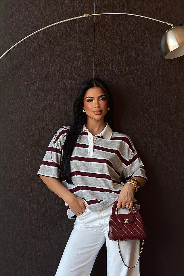 Gri Lunyo Tişört ATE-5561 - 1