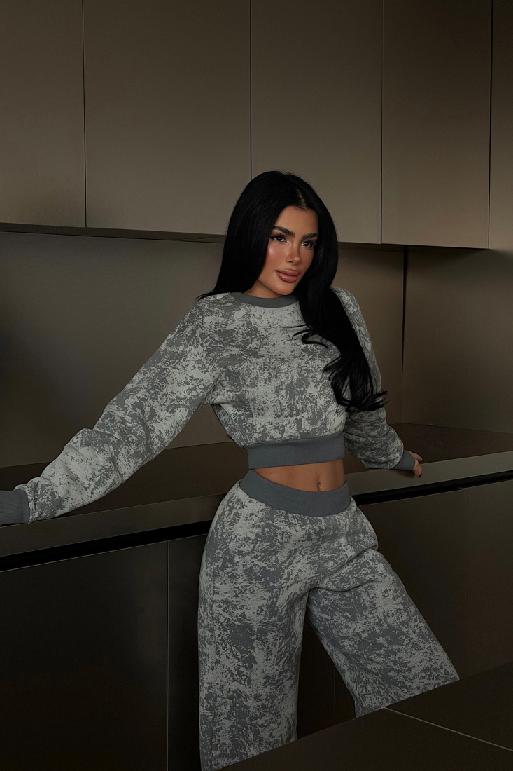 Gri Atlas eşofman takımı ATE-4336 - EYYO