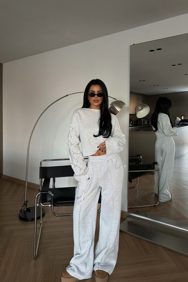 Gri Masego Eşofman Takımı ATE-4091 - 4