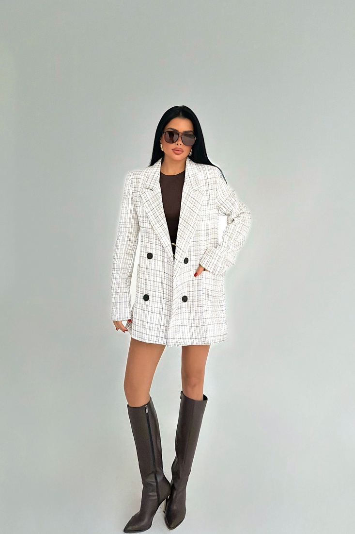 Gri Ekose Kody Ceket ATE-3967 - EYYO