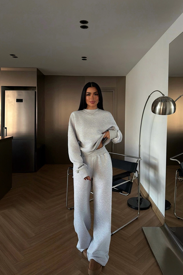 Gri Manifest Eşofman Takımı ATE-4168 - 2