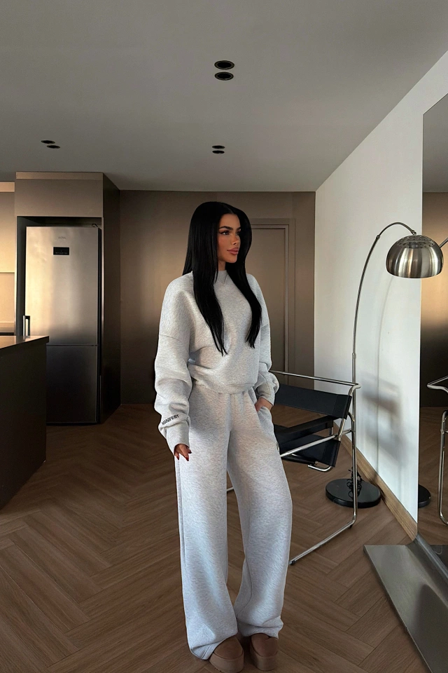 Gri Manifest Eşofman Takımı ATE-4168 - 3