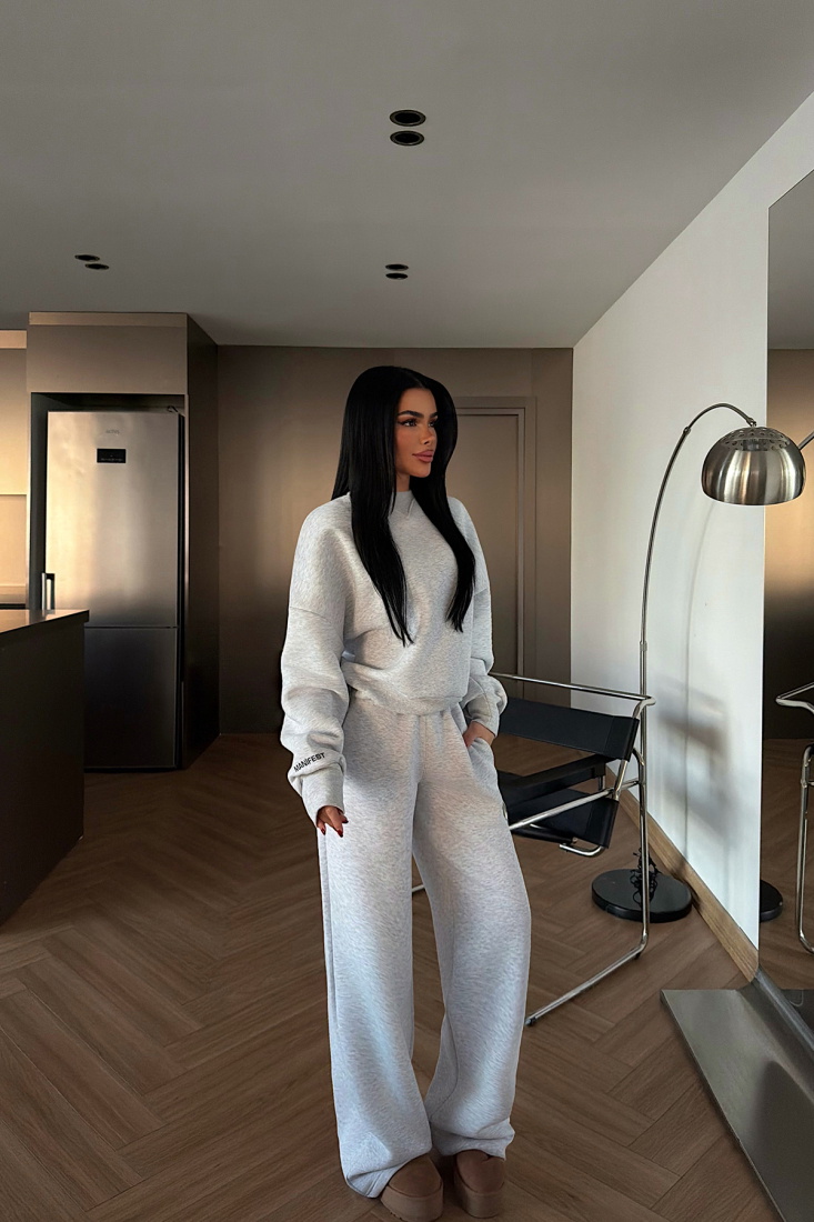 Gri Manifest Eşofman Takımı ATE-4168 - EYYO