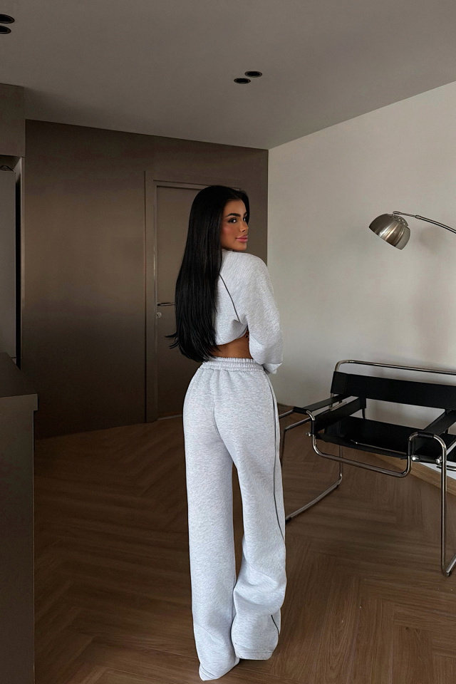 Gri Breathe Eşofman Takımı ATE-3845 - 4