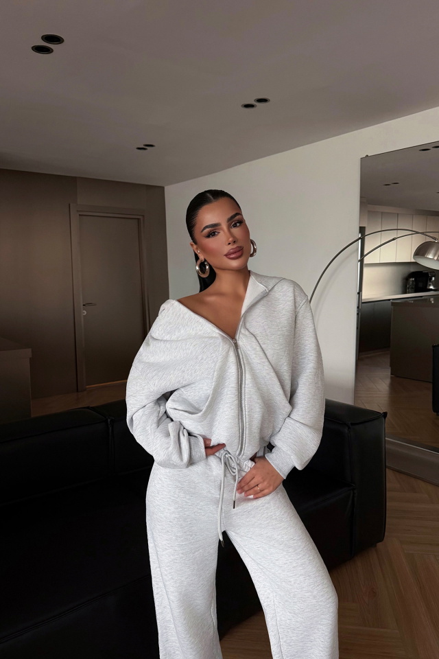 Gri Sedona Eşofman Takımı ATE-4644 - 2