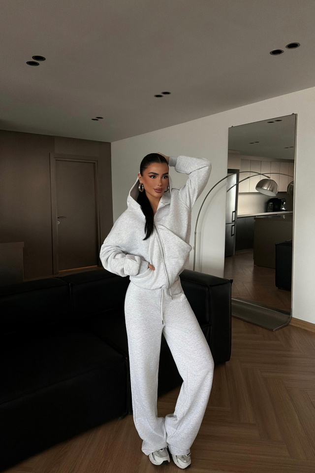 Gri Sedona Eşofman Takımı ATE-4644 - 3