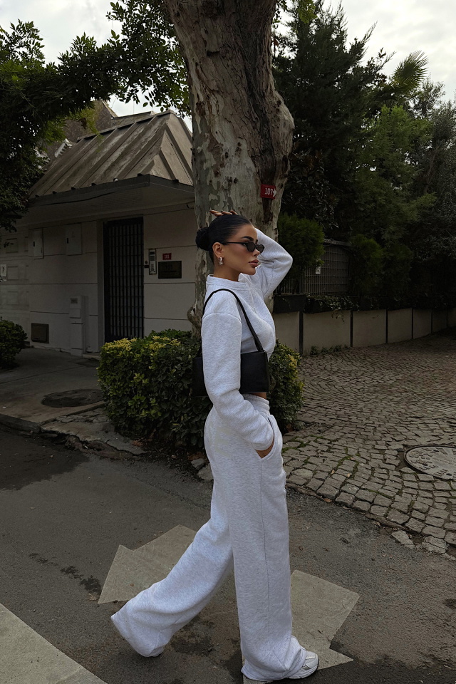 Gri Doutzen Eşofman Takımı ATE-3849 - 4