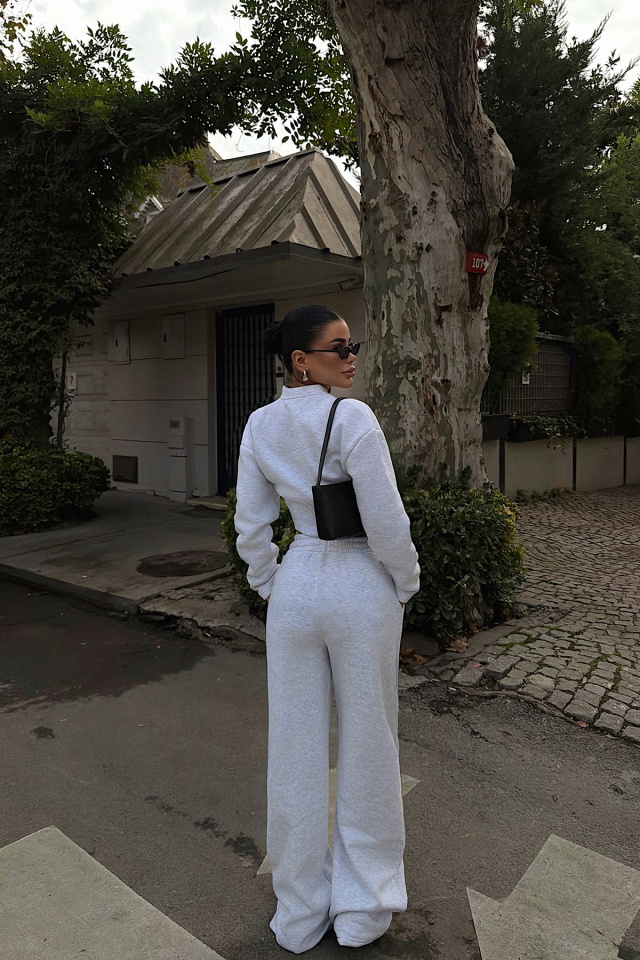 Gri Doutzen Eşofman Takımı ATE-3849 - 5