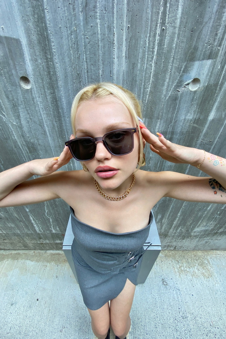 Gri ince Çerçeveli Gözlük ATE4243 - EYYO