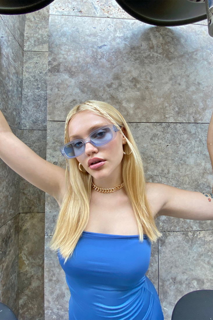 Gri İnce Çerçeveli Gözlük ATE4615 - EYYO