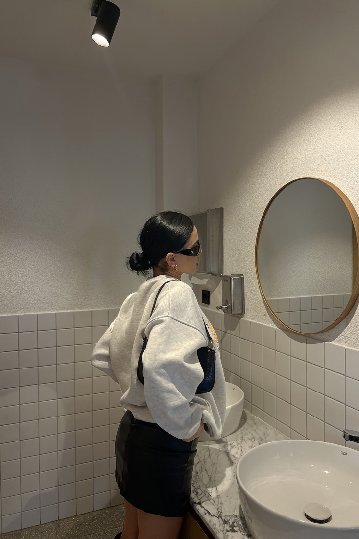 Gri Jaguar Baskılı Sweat ATE3243 - EYYO