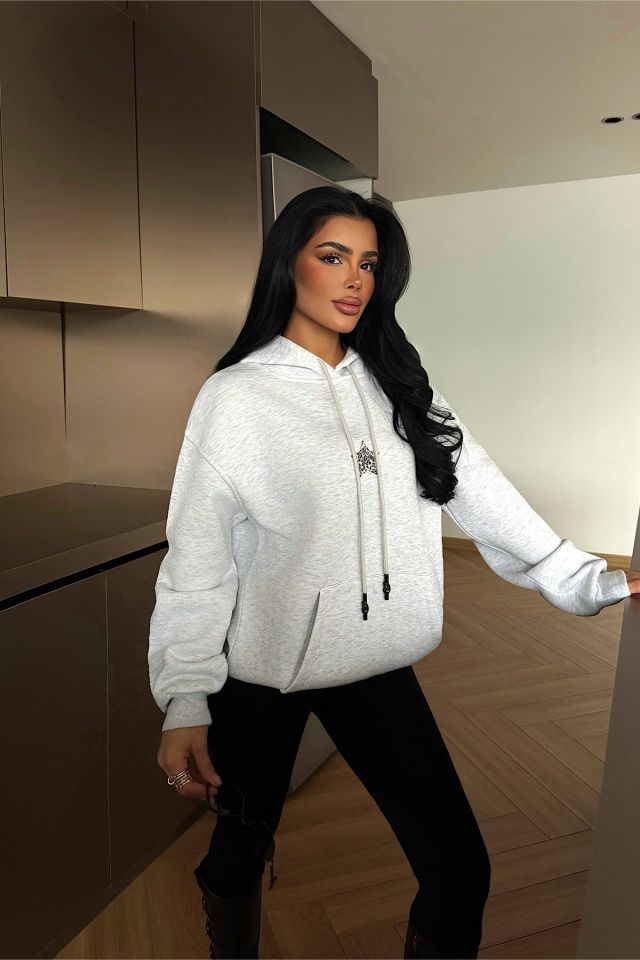 Gri Marcebella Sweatshirt ATE-4609 - 2