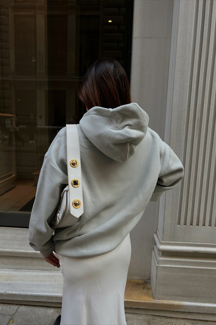 Gri Kapşonlu Basic Sweat ATE2220 - EYYO