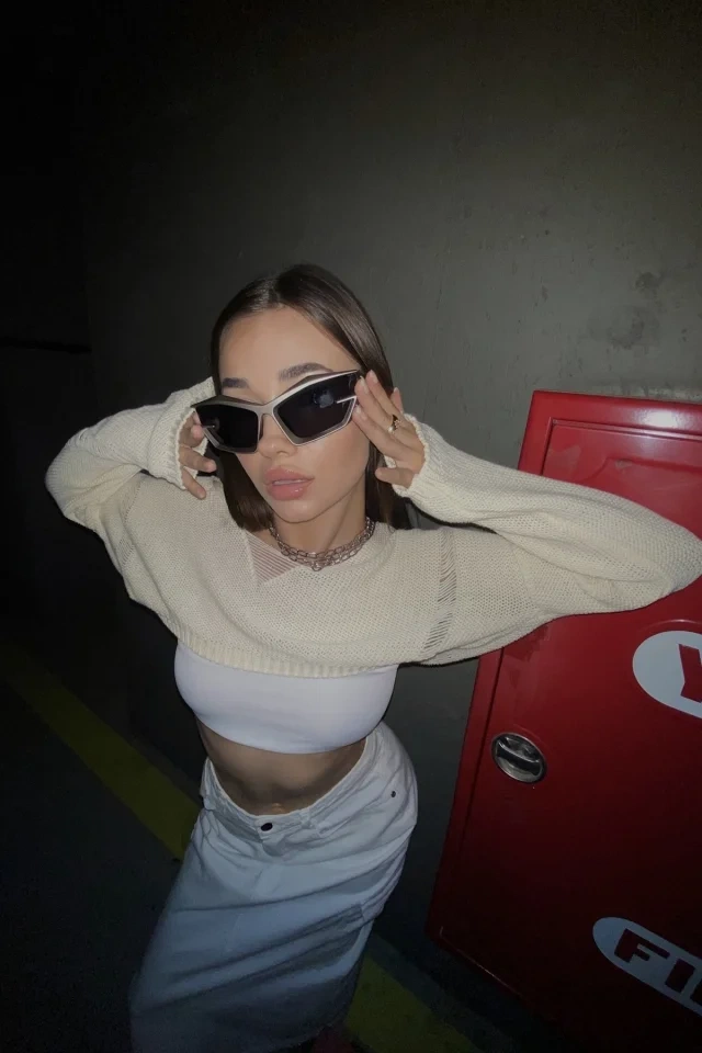 Gri Meta İnce Çerçeveli Gözlük ATEL4207 - EYYO