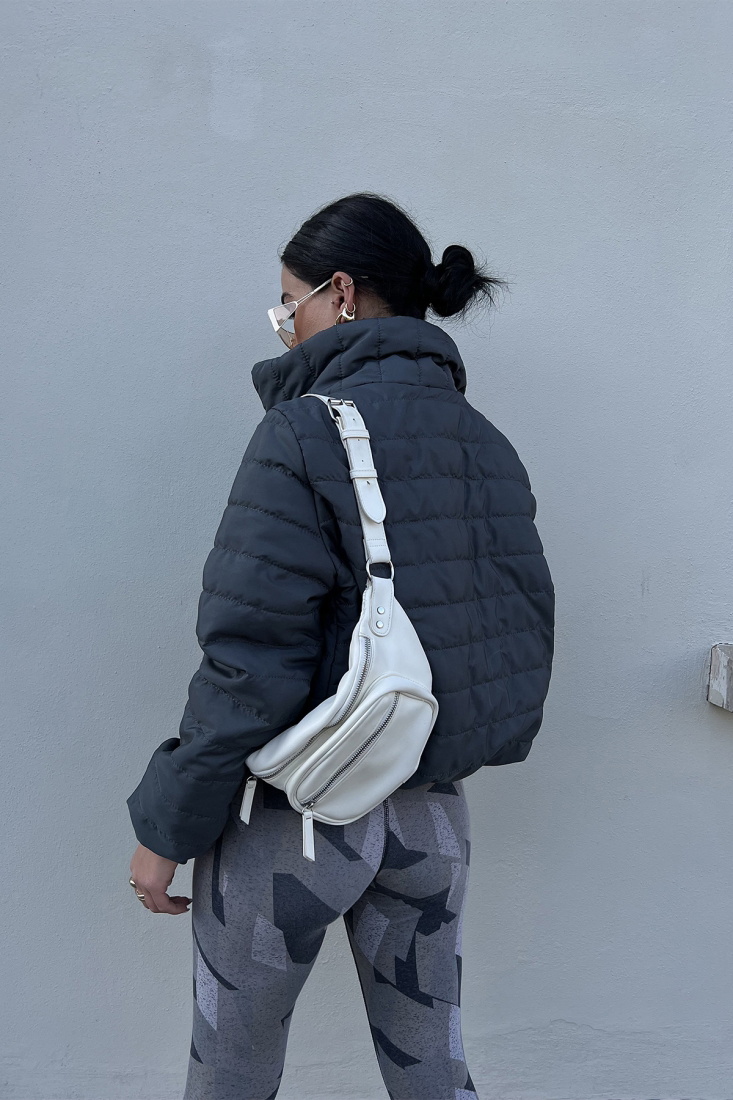 Gri Önü Fermuarlı Mont ATE2390 - EYYO