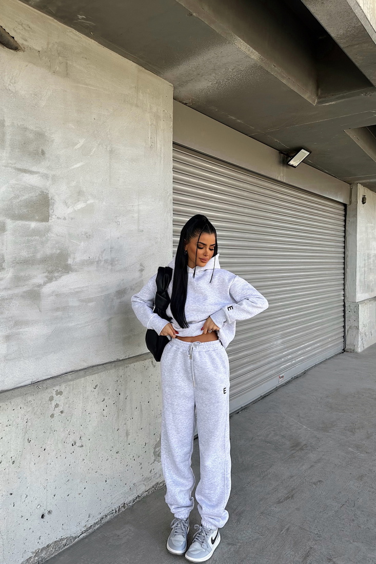 Gri Savannah Eşofman Takım ATE-0741 - EYYO