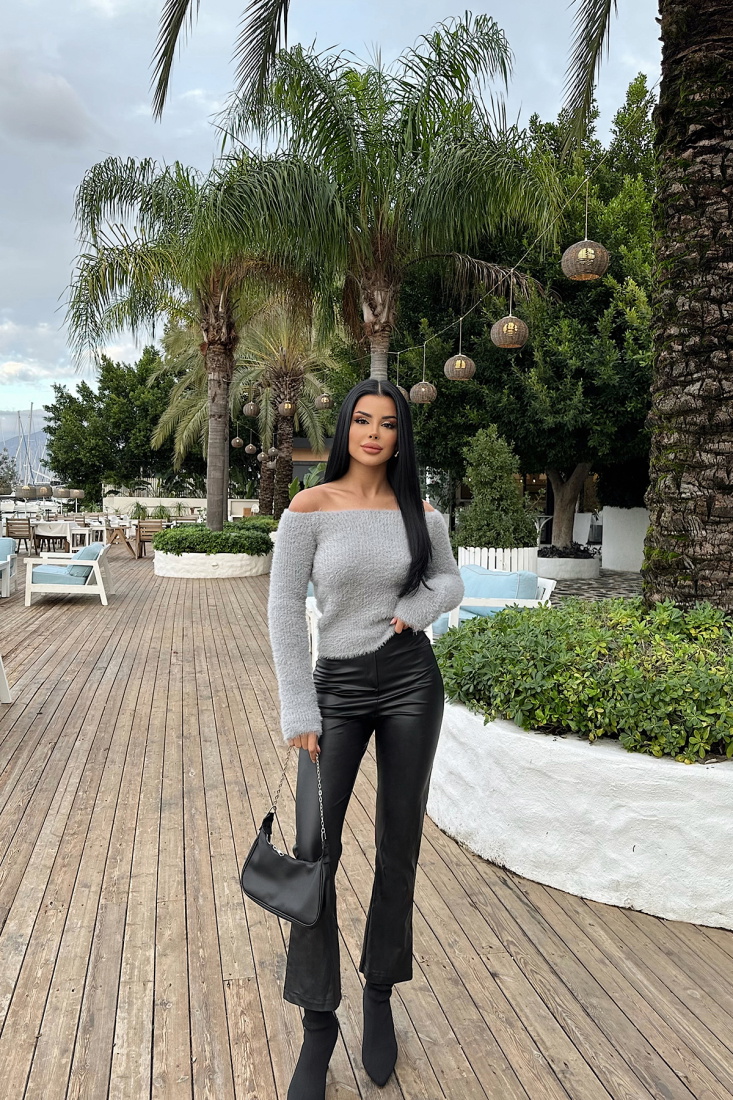 Gri Triko Kazak ATE-0502 - EYYO