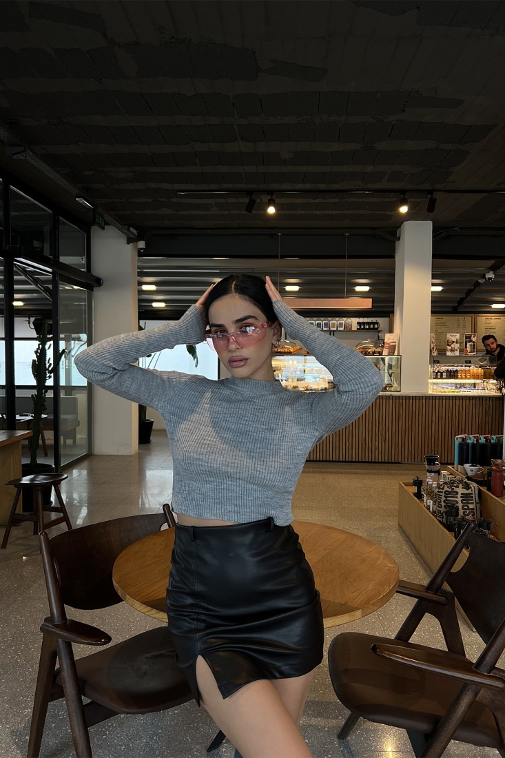 Gri Triko Kazak ATE2842 - EYYO