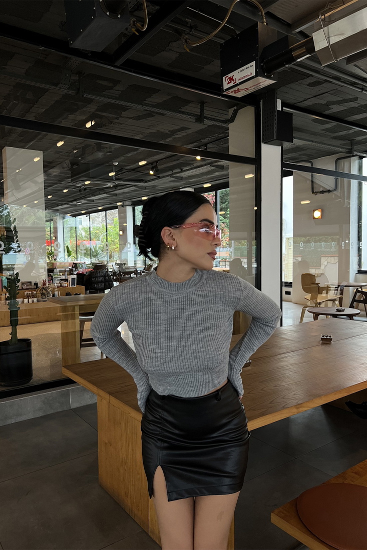 Gri Triko Kazak ATE2842 - EYYO