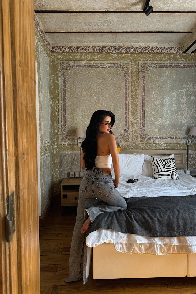 Gri Yüksek Bel Jean ATE-5141 - 5