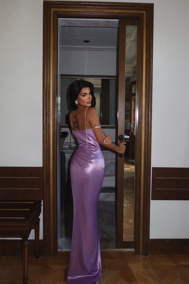  Averie Taş Askılı Abiye Elbise ATE-3390 - 4