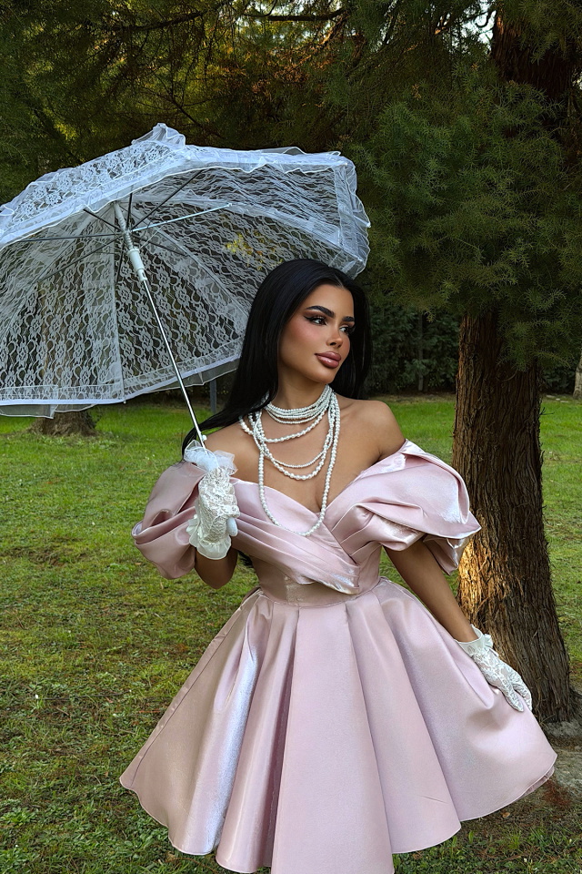 Gül Kurusu Lonina Elbise ATE-3954 - 1