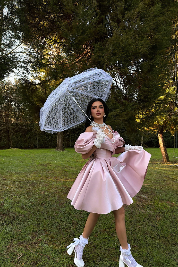 Gül Kurusu Lonina Elbise ATE-3954 - EYYO