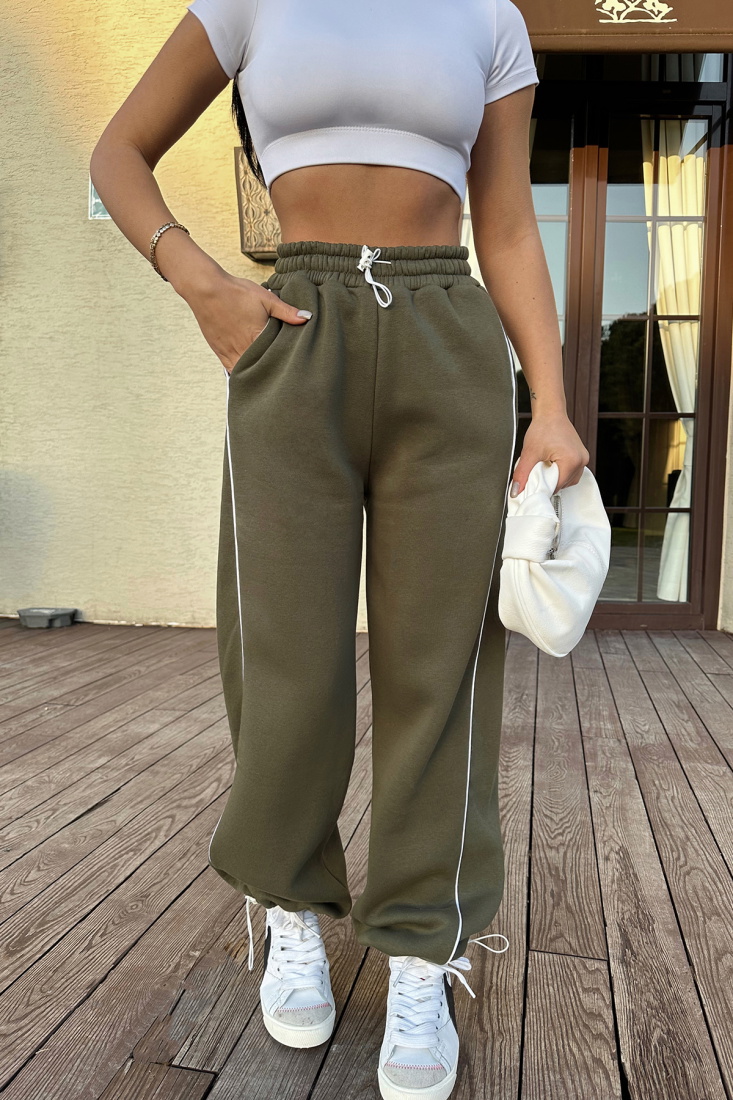Haki Basic Eşofman Altı ATE-0812 - EYYO