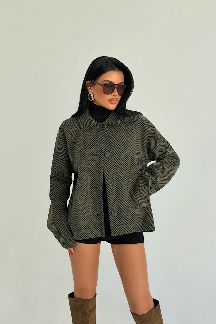 Haki Vehla Kaşe Ceket ATE ATE-3858 - EYYO