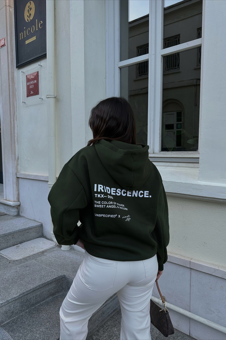 Haki Oversize Sweat ATE3499 - EYYO