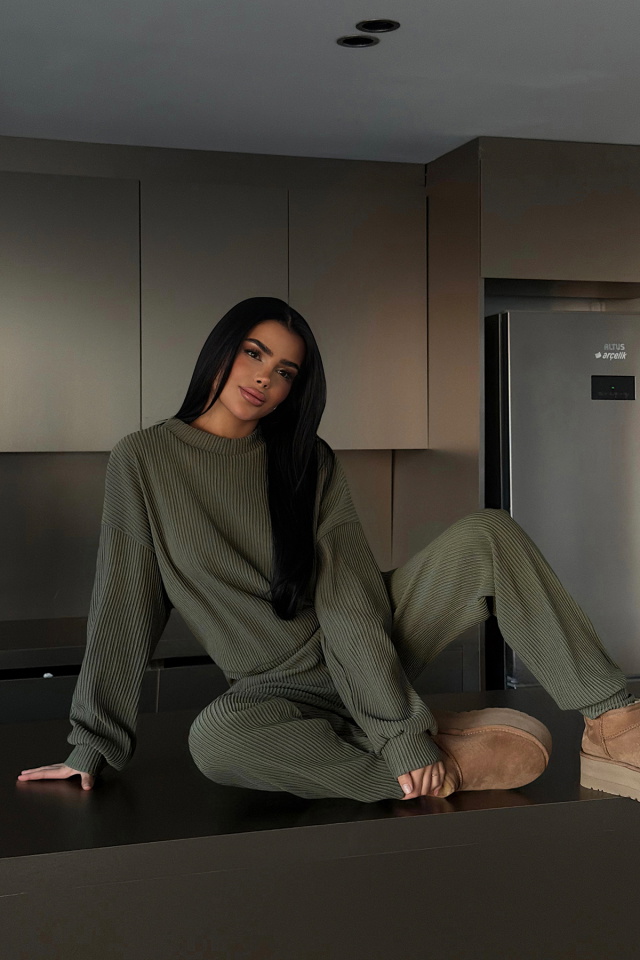 Haki Brimsley Alt Üst Takım ATE-2743 - 2