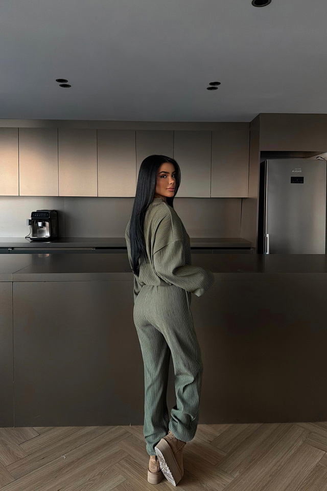 Haki Brimsley Alt Üst Takım ATE-2743 - 4