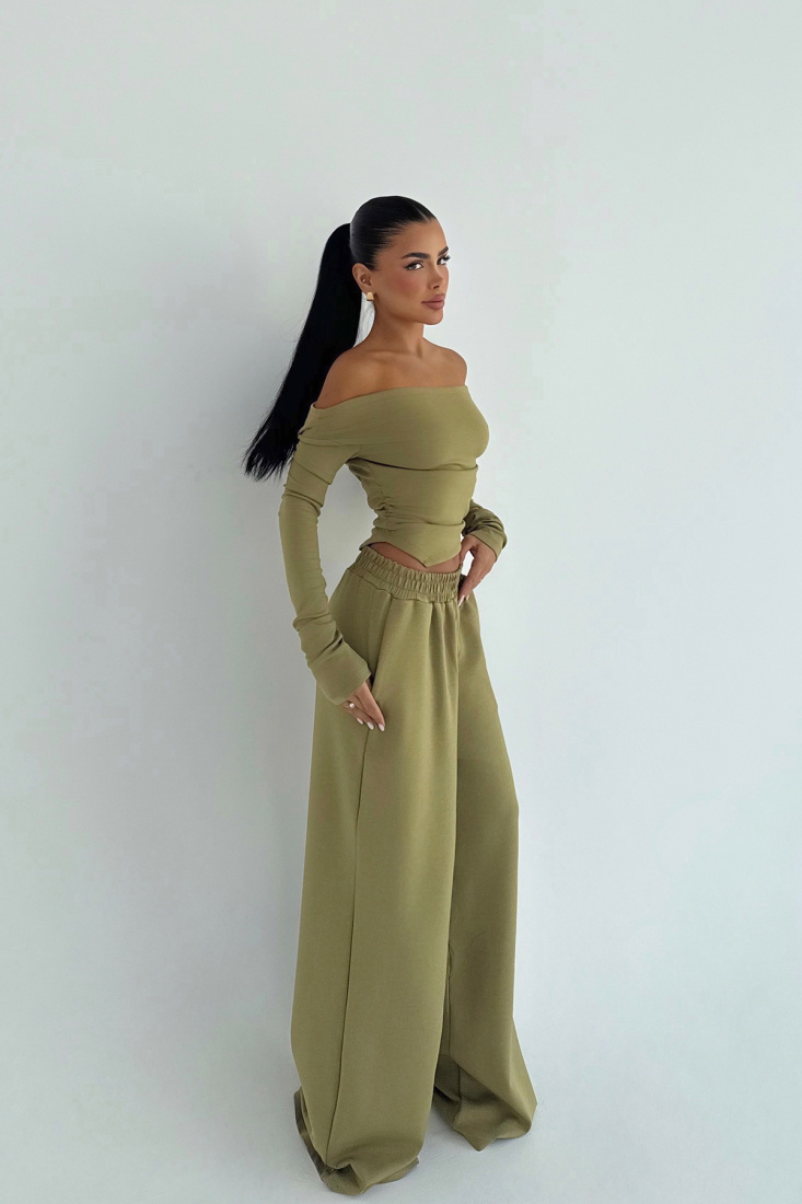 Haki Chyler Tracksuit Takım ATE-3477 - EYYO