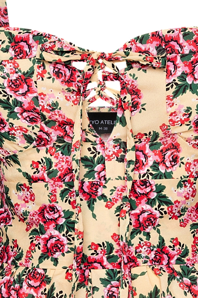 Halter Lotus With Flower Dress ATE71 - 9