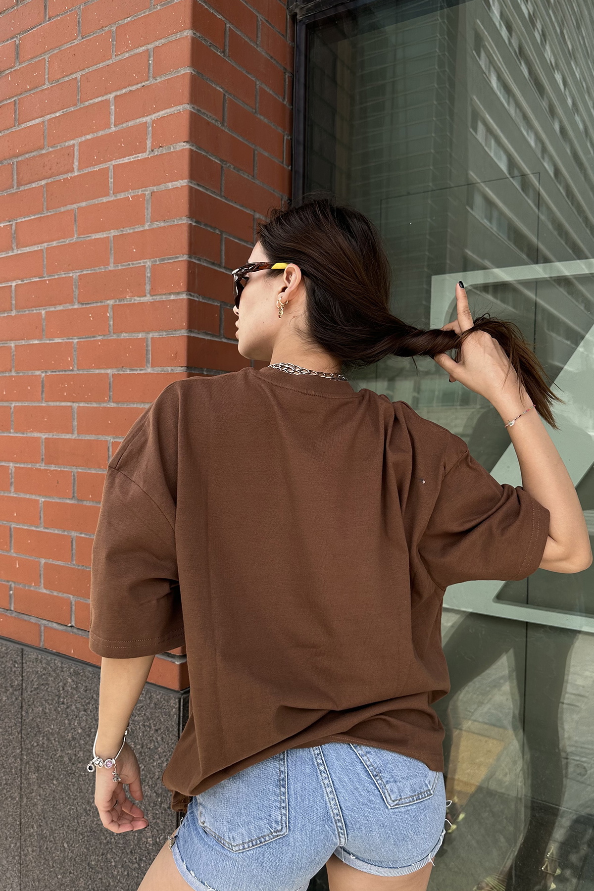 Harlem Yazılı Oversize Tişört - 6