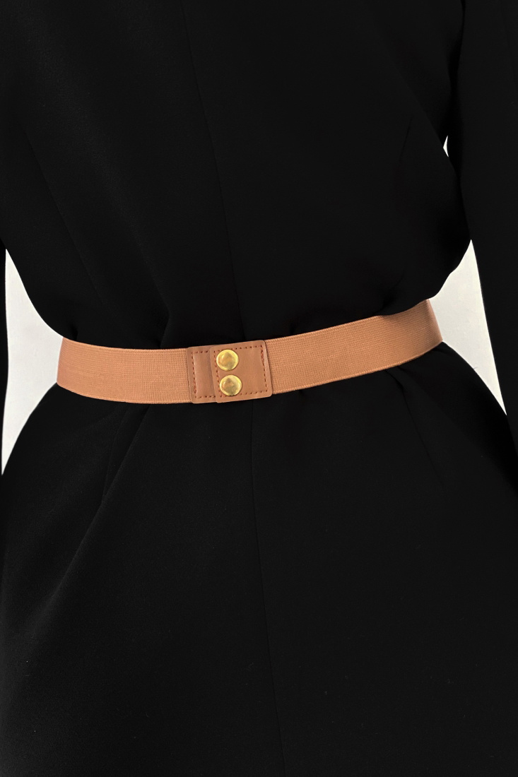 İnce Lastikli Gold Toka Taba Kemer KMR30 - EYYO