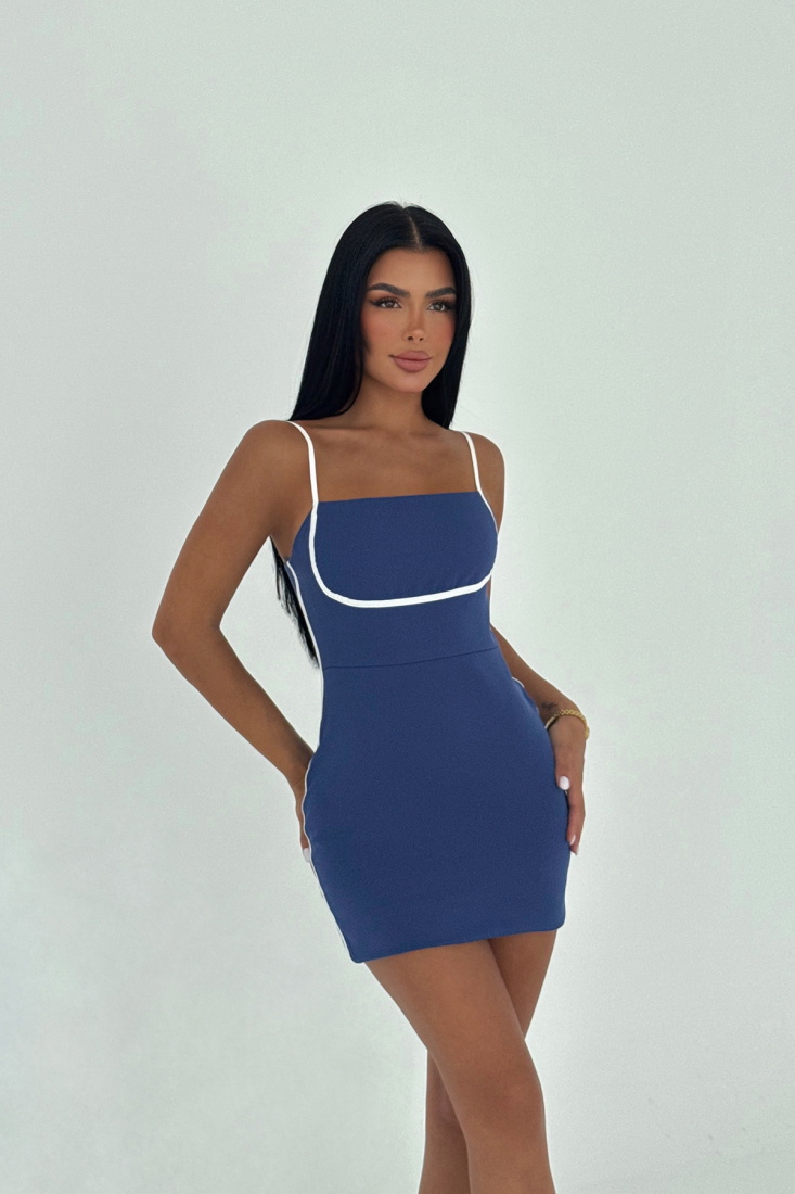 İndigo Orelia Mini Elbise ATE-3437 - EYYO