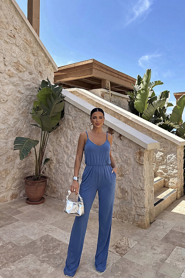 İndigo Askılı Tulum ATE-6051 - 1