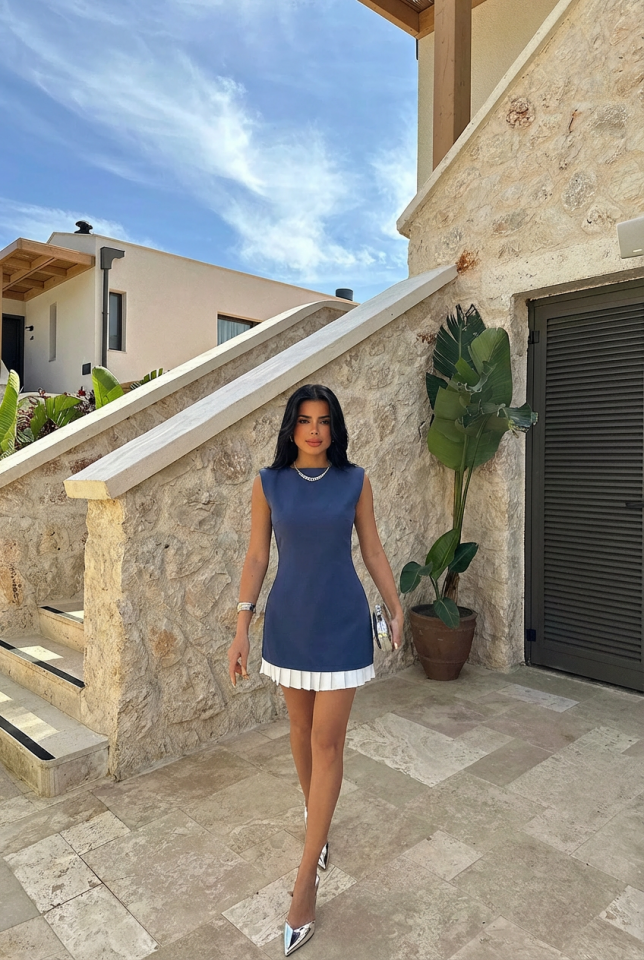 İndigo Vanya Mini Elbise ATE-2079 - 3