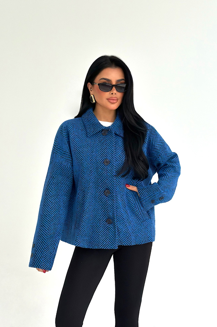 İndigo Vehla Kaşe Ceket ATE-3861 - EYYO