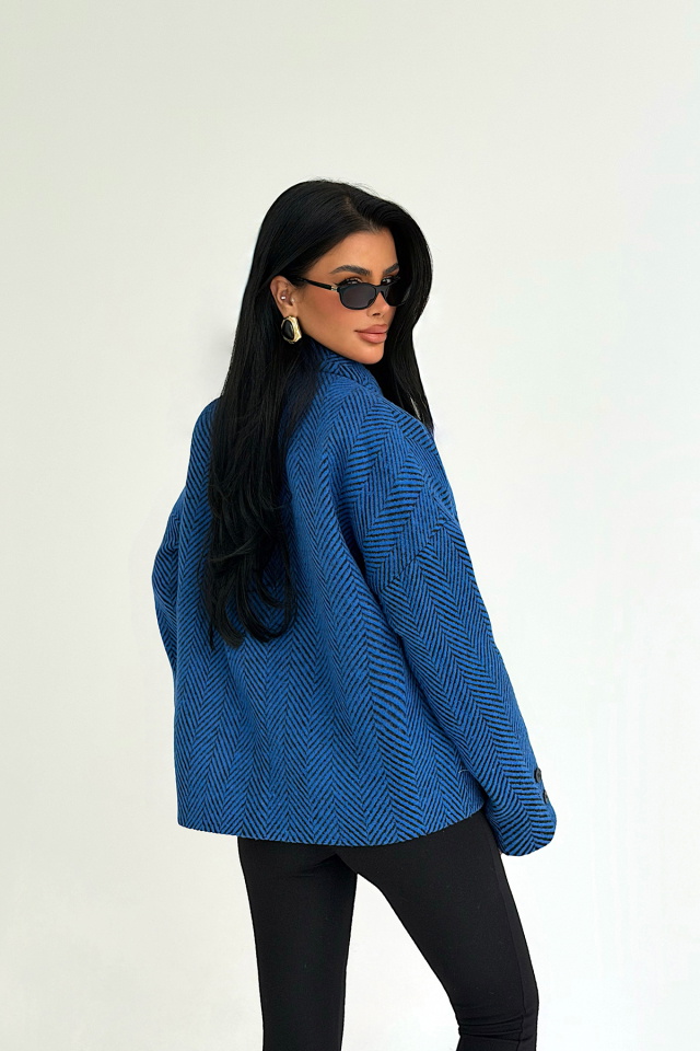 İndigo Vehla Kaşe Ceket ATE-3861 - 3