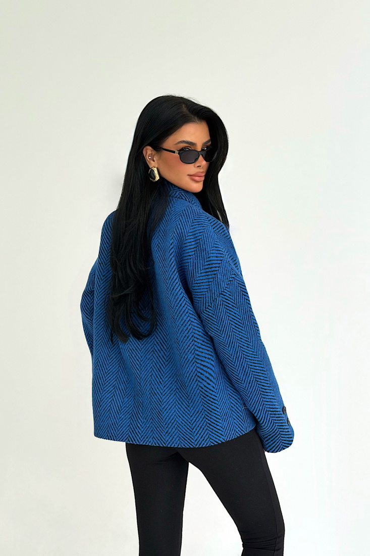 İndigo Vehla Kaşe Ceket ATE-3861 - EYYO