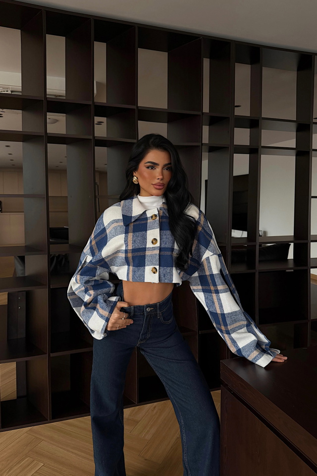 İndigo Suede Ceket ATE-4234 - 1