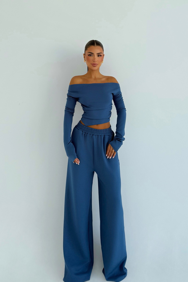 İndigo Chyler Tracksuit Takım ATE-3478 - EYYO