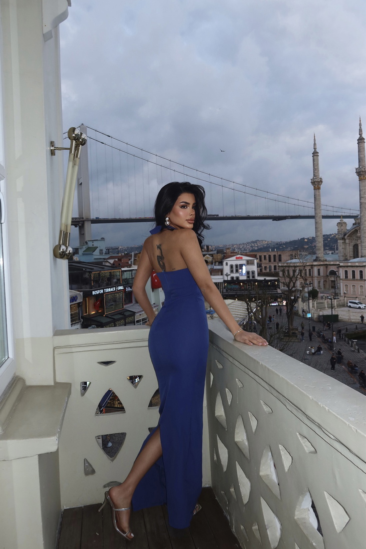 İndigo Elroya Elbise ATE-2510