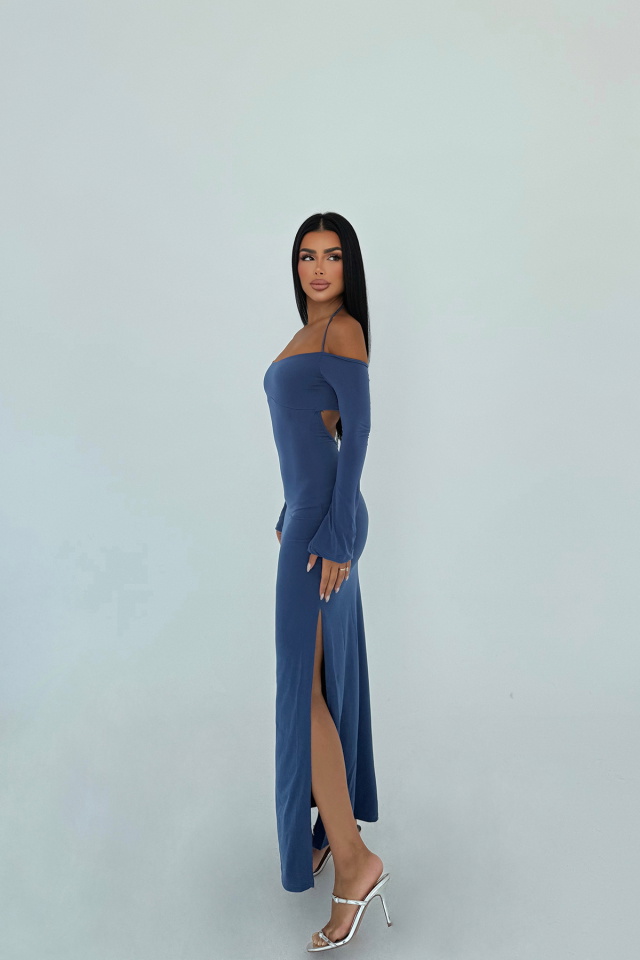 İndigo Cosmica Uzun Elbise ATE-0968 - 2
